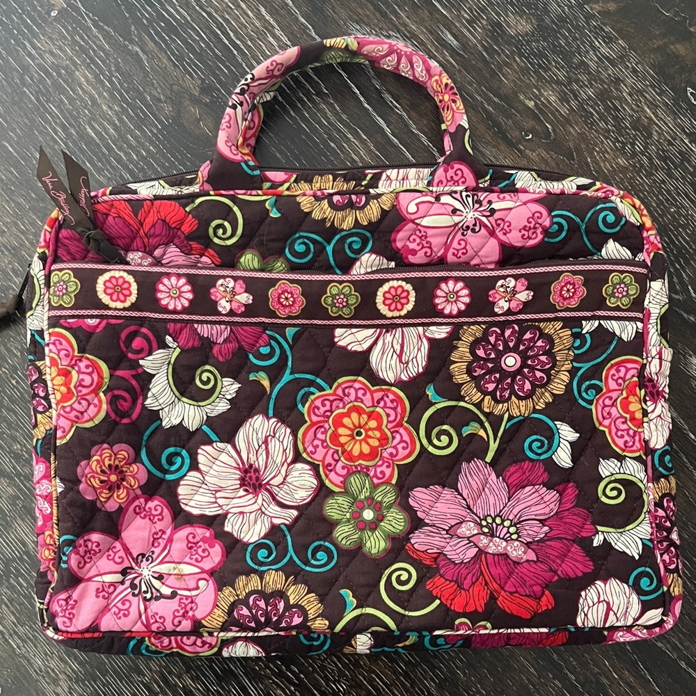 Vera Bradley Mod Floral Pink Laptop Case Bag